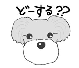 LOVE Miniature Schnauzer 2 sticker #1817977