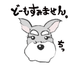 LOVE Miniature Schnauzer 2 sticker #1817992