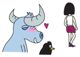 Adventure time with Duk & Dui sticker #1818492