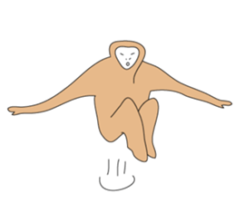 Gibbon sticker #1818522