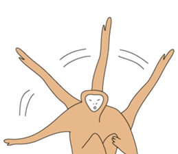 Gibbon sticker #1818537