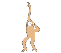 Gibbon sticker #1818540