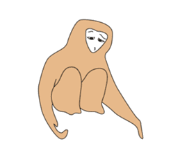 Gibbon sticker #1818556