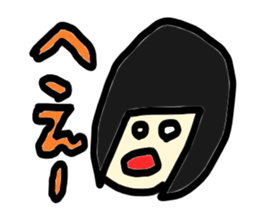 A Moon Faced Girl Sticker sticker #1818928