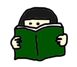 A Moon Faced Girl Sticker sticker #1818955