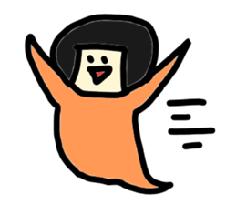 A Moon Faced Girl Sticker sticker #1818956