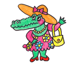 Happy cute lovely animals sticker #1821041