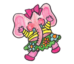 Happy cute lovely animals sticker #1821042