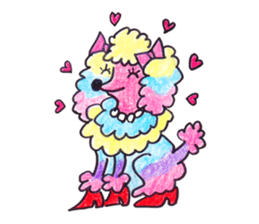 Happy cute lovely animals sticker #1821043