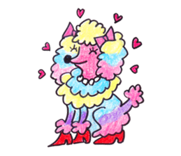 Happy cute lovely animals sticker #1821043