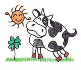 Happy cute lovely animals sticker #1821047