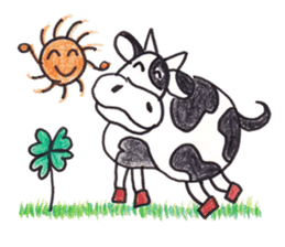 Happy cute lovely animals sticker #1821047