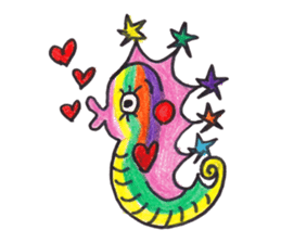 Happy cute lovely animals sticker #1821051
