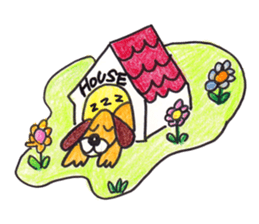 Happy cute lovely animals sticker #1821057