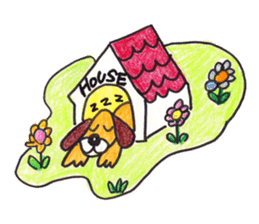 Happy cute lovely animals sticker #1821057