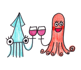 Happy cute lovely animals sticker #1821070