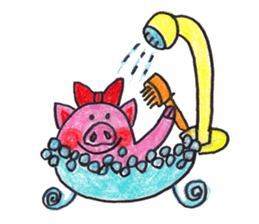 Happy cute lovely animals sticker #1821076