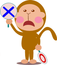 Word of the child monkey sticker #1821124