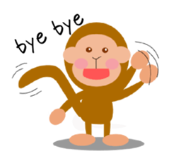 Word of the child monkey sticker #1821144
