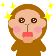 Word of the child monkey sticker #1821154