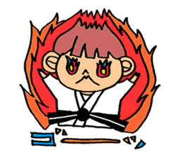 judo girl sticker #1821281