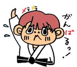 judo girl sticker #1821282