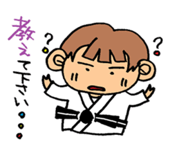 judo girl sticker #1821284