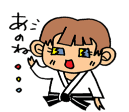 judo girl sticker #1821291