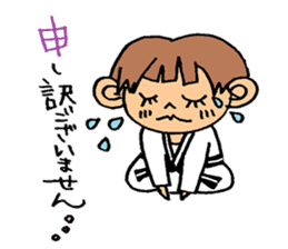 judo girl sticker #1821297