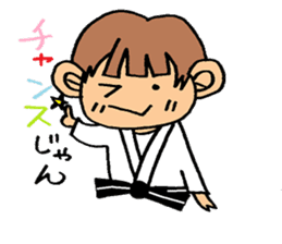 judo girl sticker #1821305
