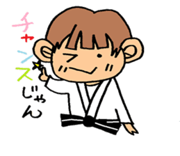 judo girl sticker #1821305