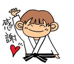 judo girl sticker #1821306