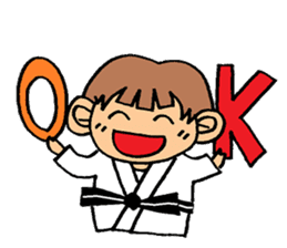 judo girl sticker #1821308