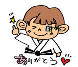 judo girl sticker #1821310