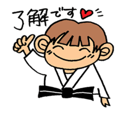 judo girl sticker #1821312