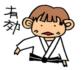 judo girl sticker #1821317