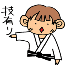 judo girl sticker #1821318