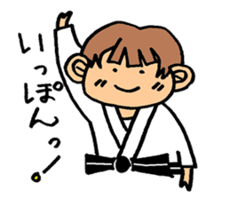 judo girl sticker #1821319