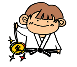 judo girl sticker #1821320