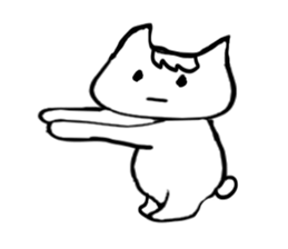 Day of the whimsical cat sticker #1821364