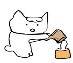 Day of the whimsical cat sticker #1821366