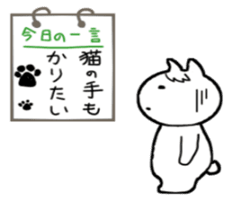 Day of the whimsical cat sticker #1821395