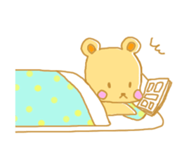 rolling around in bed. animals Sticker sticker #1821963