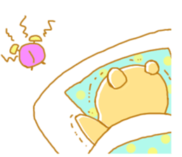 rolling around in bed. animals Sticker sticker #1821967