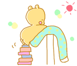 rolling around in bed. animals Sticker sticker #1821969