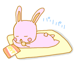 rolling around in bed. animals Sticker sticker #1821978