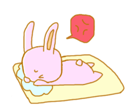 rolling around in bed. animals Sticker sticker #1821982