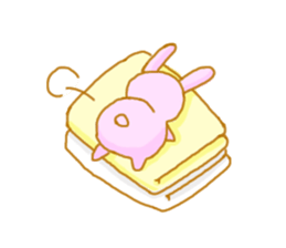 rolling around in bed. animals Sticker sticker #1821984