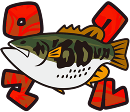 Bass Fishing Sticker from Lure Magazine sticker #1822051