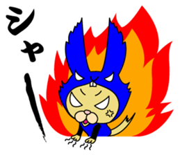 Rabbit cat Ninja sticker #1823684